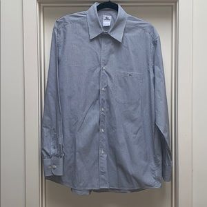 Lacoste light blue and white button down